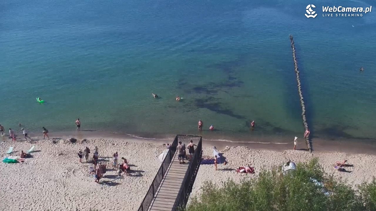 USTRONIE MORSKIE - widok na plażę - 30 lipiec 2026, 16:26