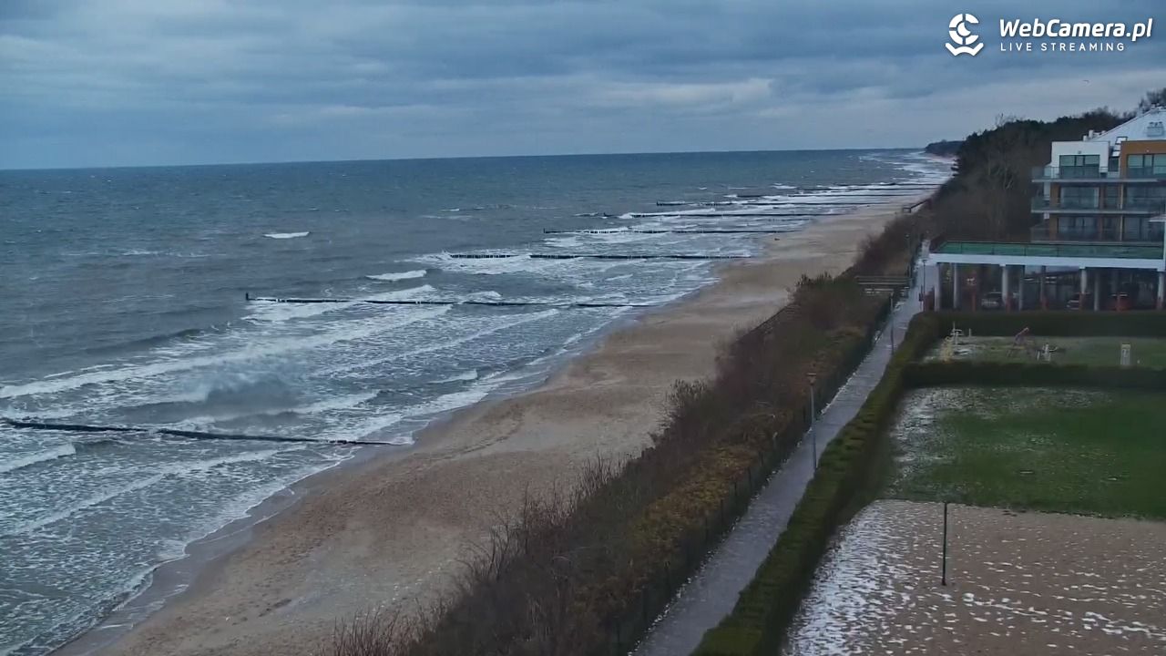 USTRONIE MORSKIE - widok na plażę - 26 listopad 2025, 08:38
