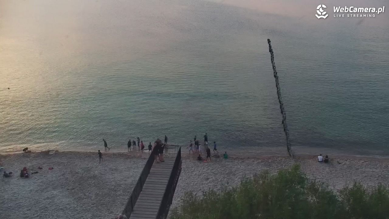 USTRONIE MORSKIE - widok na plażę - 30 lipiec 2026, 20:39