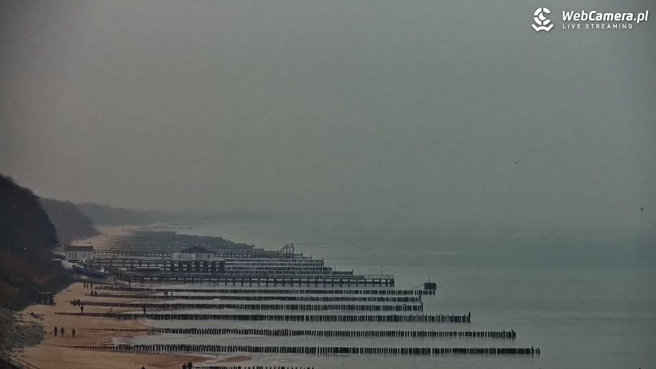 USTRONIE MORSKIE - widok na plażę - 17 styczeń 2026, 12:43