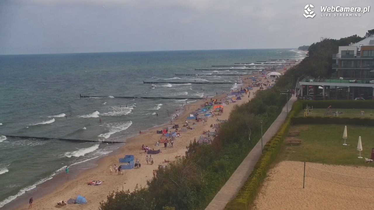 USTRONIE MORSKIE - widok na plażę - 31 lipiec 2026, 11:12