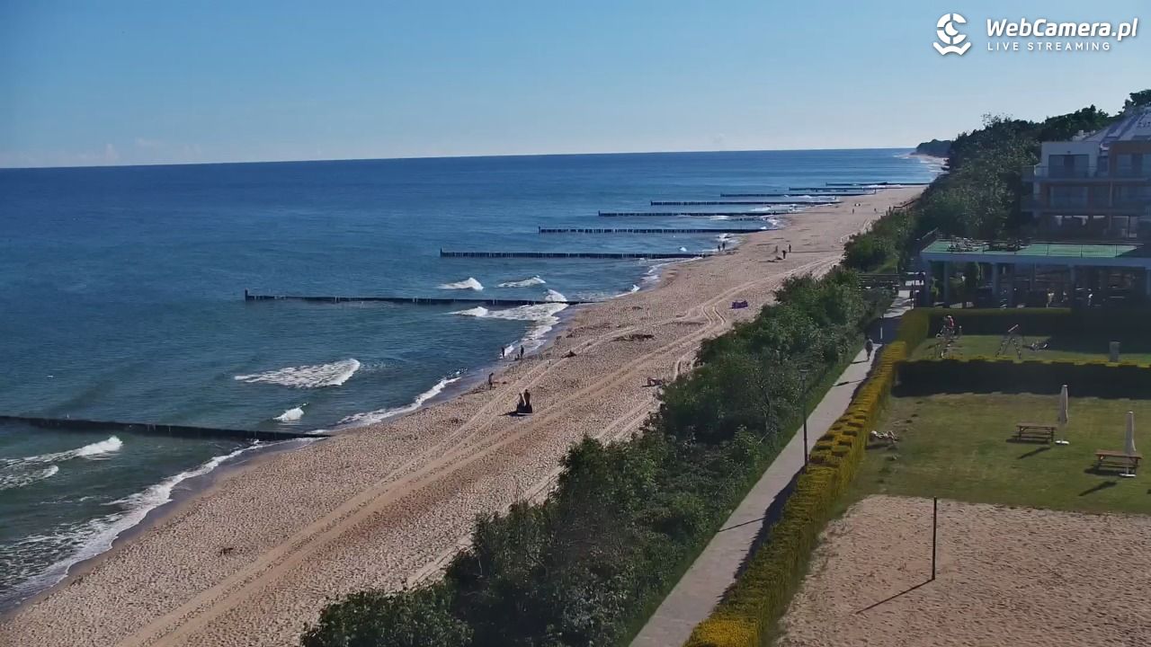 USTRONIE MORSKIE - widok na plażę - 12 czerwiec 2026, 08:47