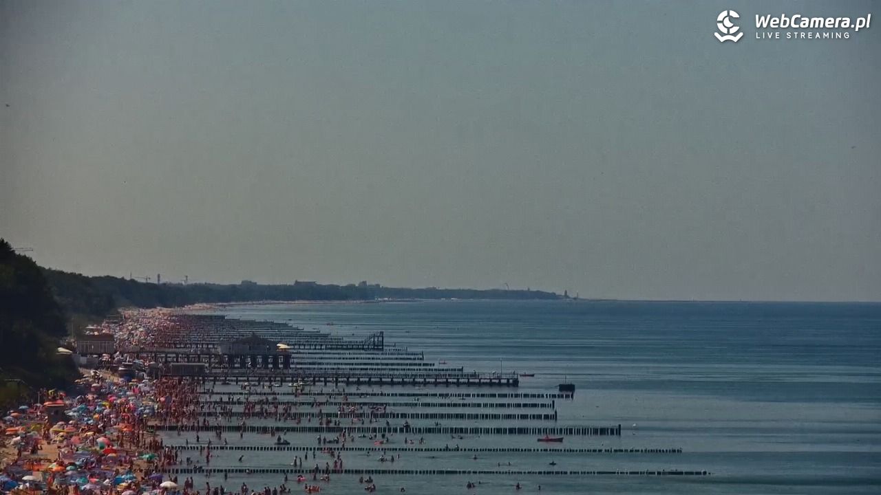 USTRONIE MORSKIE - widok na plażę - 30 lipiec 2026, 13:35