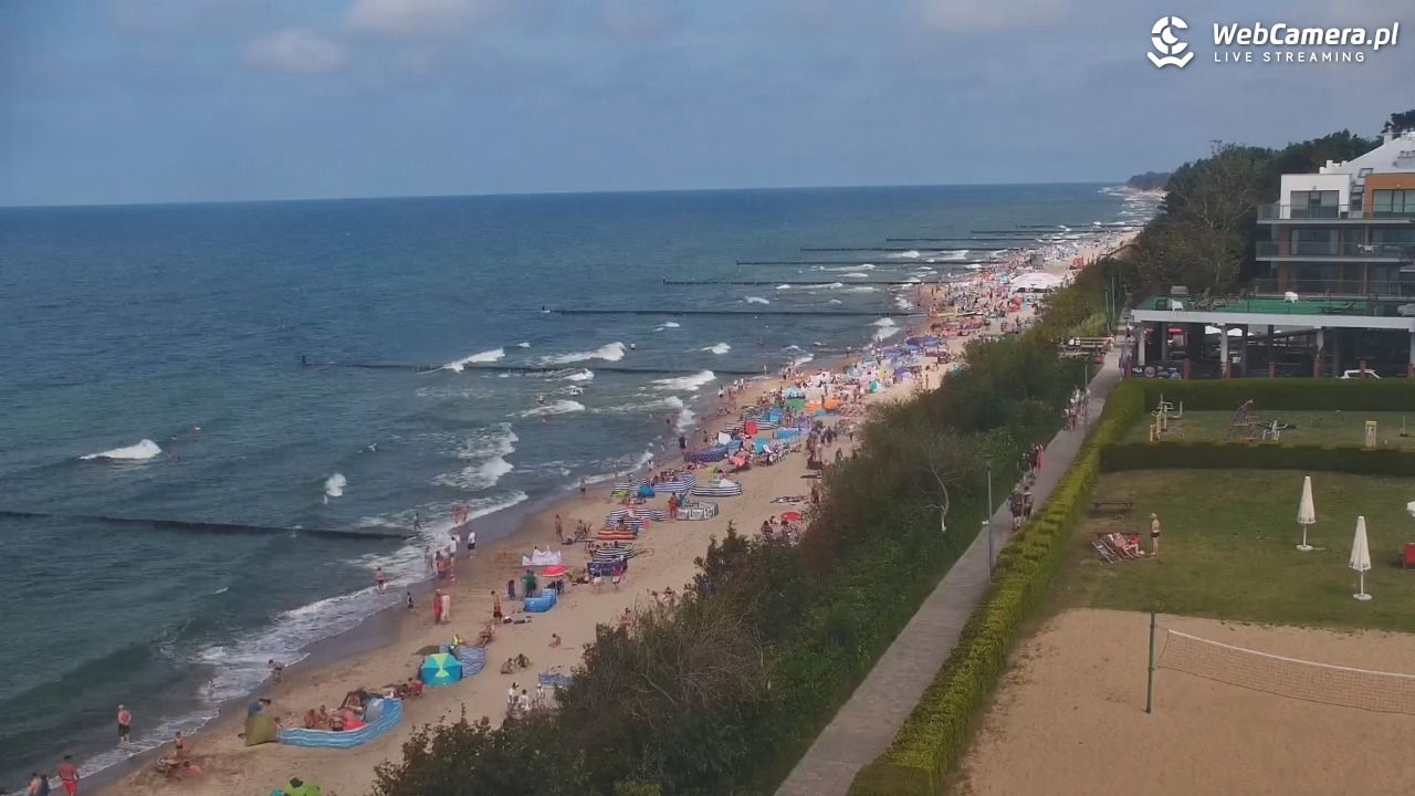 USTRONIE MORSKIE - widok na plażę - 31 lipiec 2026, 14:12