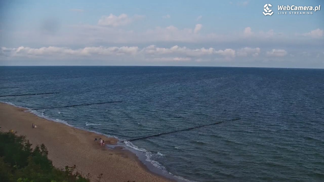USTRONIE MORSKIE - widok na plażę - 10 sierpień 2025, 07:30