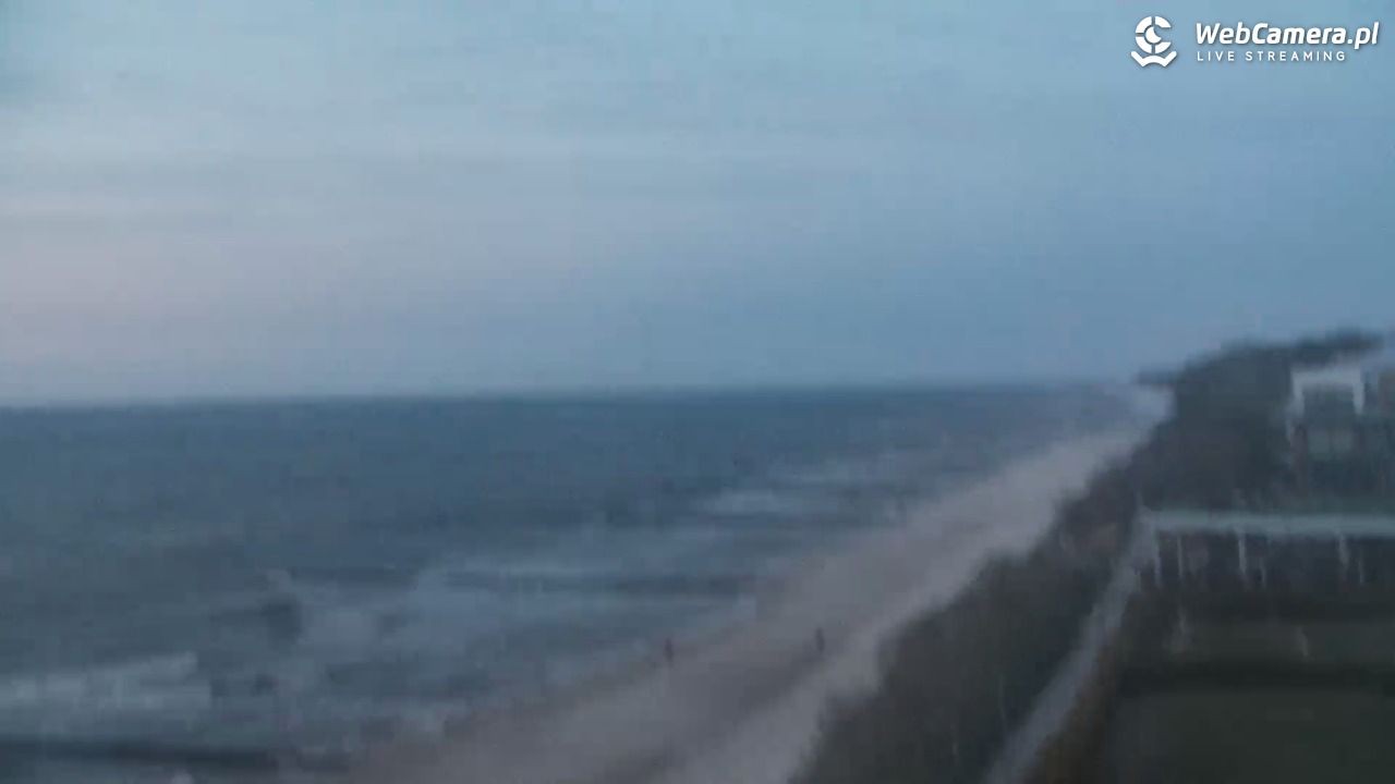 USTRONIE MORSKIE - widok na plażę - 19 kwiecień 2026, 20:20