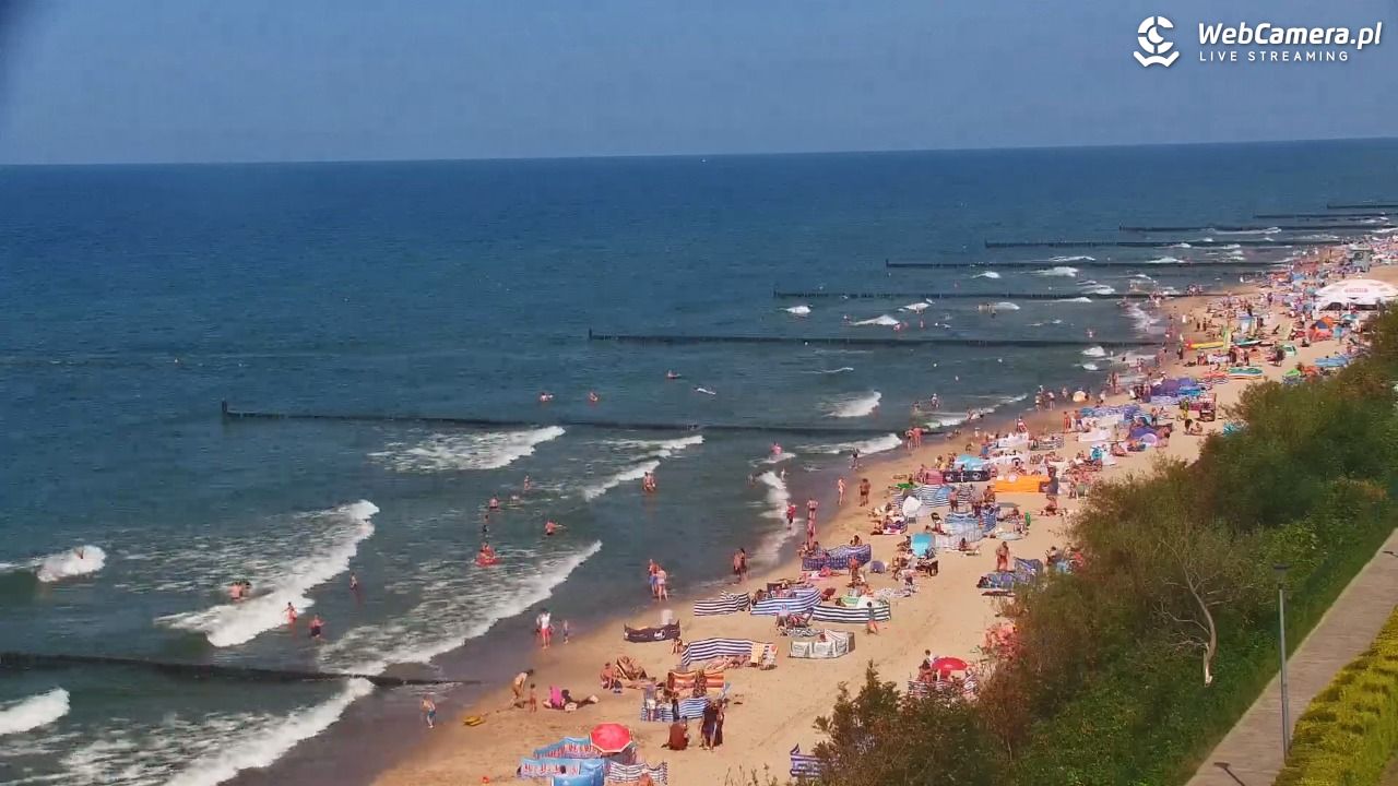 USTRONIE MORSKIE - widok na plażę - 31 lipiec 2026, 15:03