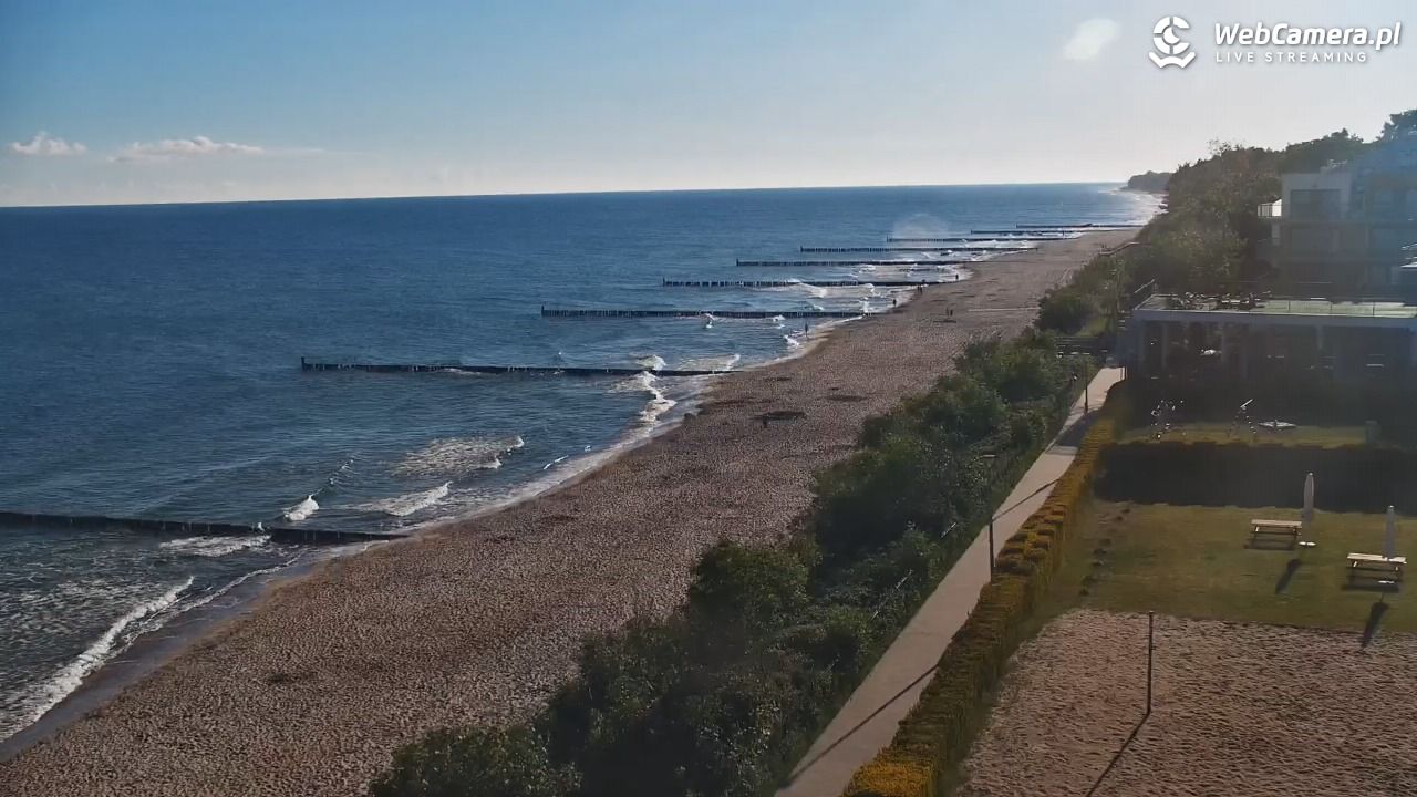 USTRONIE MORSKIE - widok na plażę - 12 czerwiec 2026, 07:03