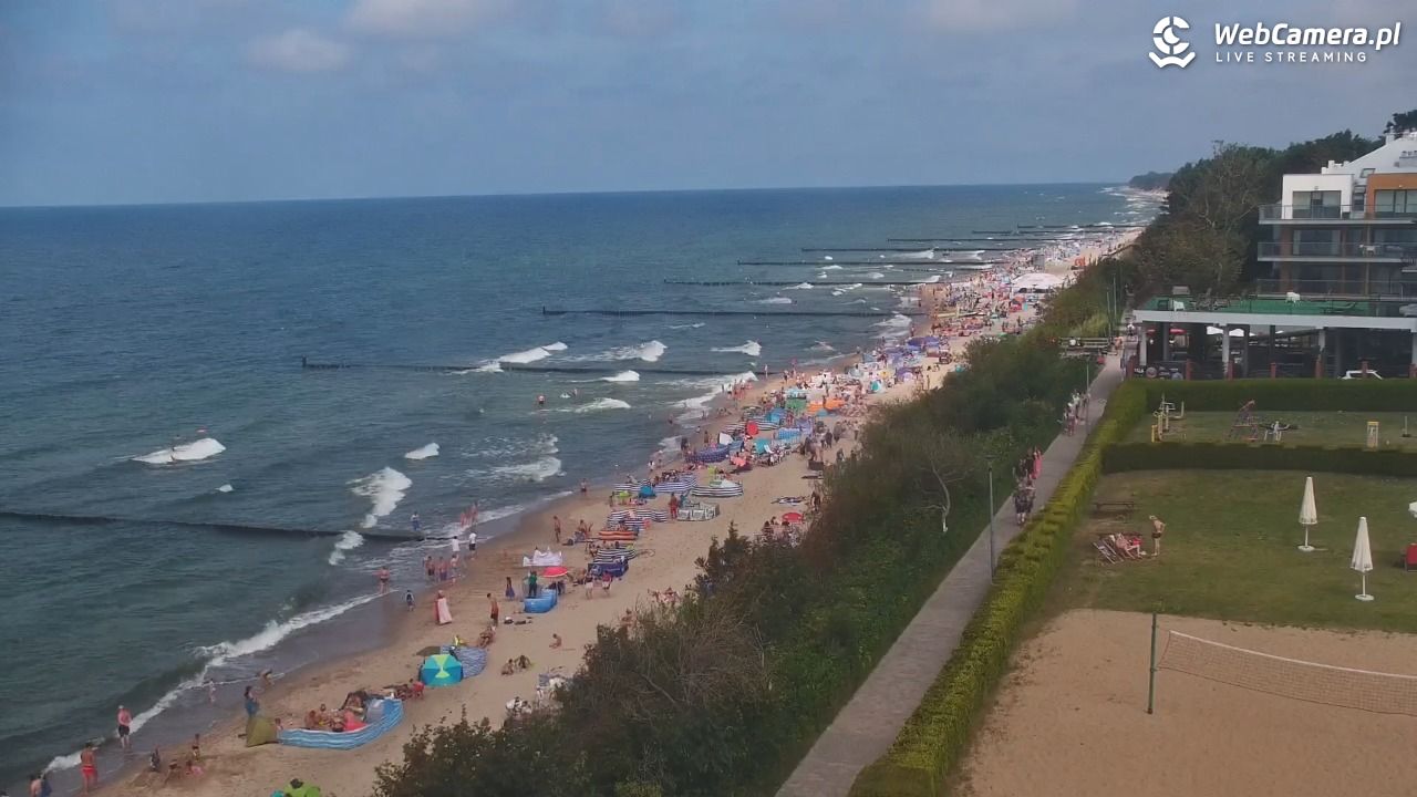 USTRONIE MORSKIE - widok na plażę - 31 lipiec 2026, 14:12