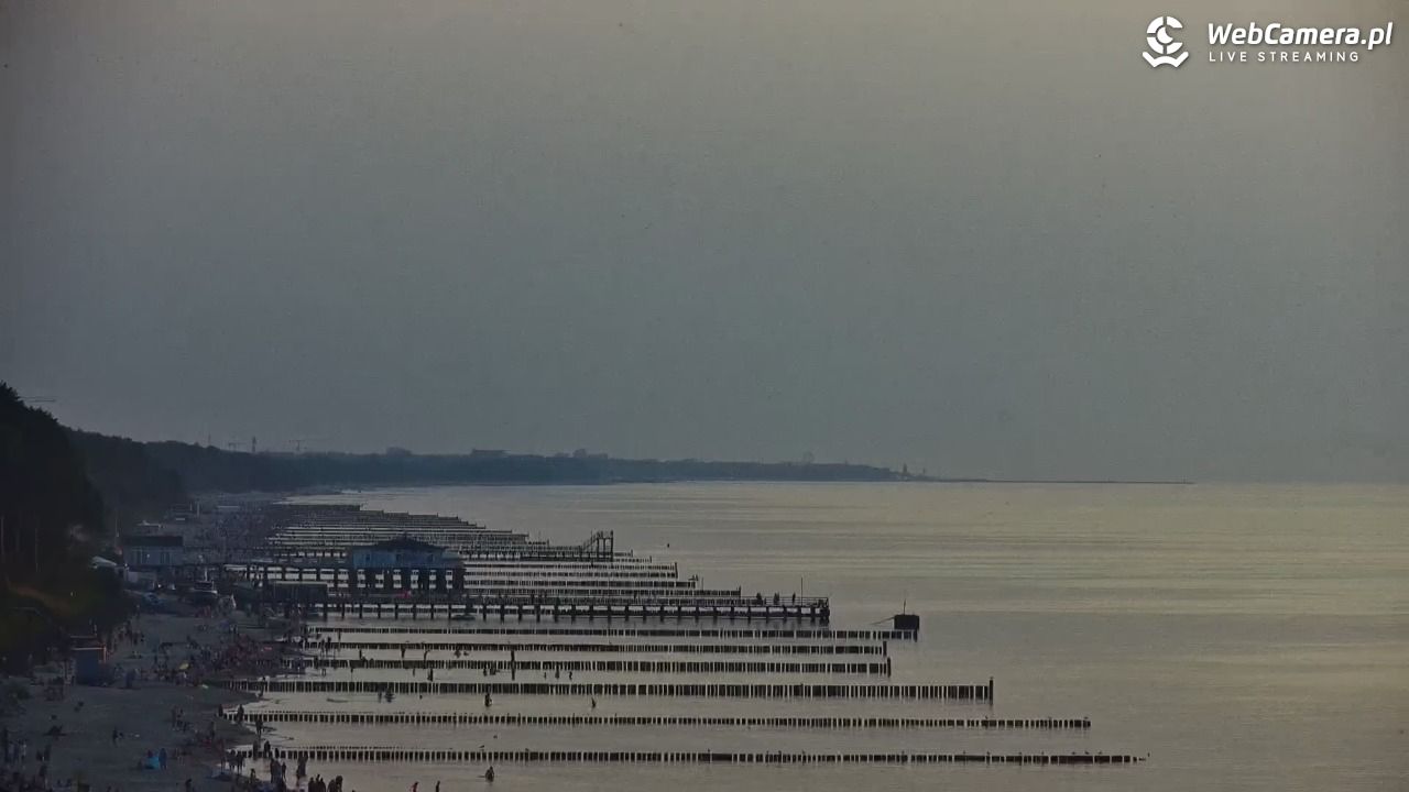 USTRONIE MORSKIE - widok na plażę - 30 lipiec 2026, 20:04