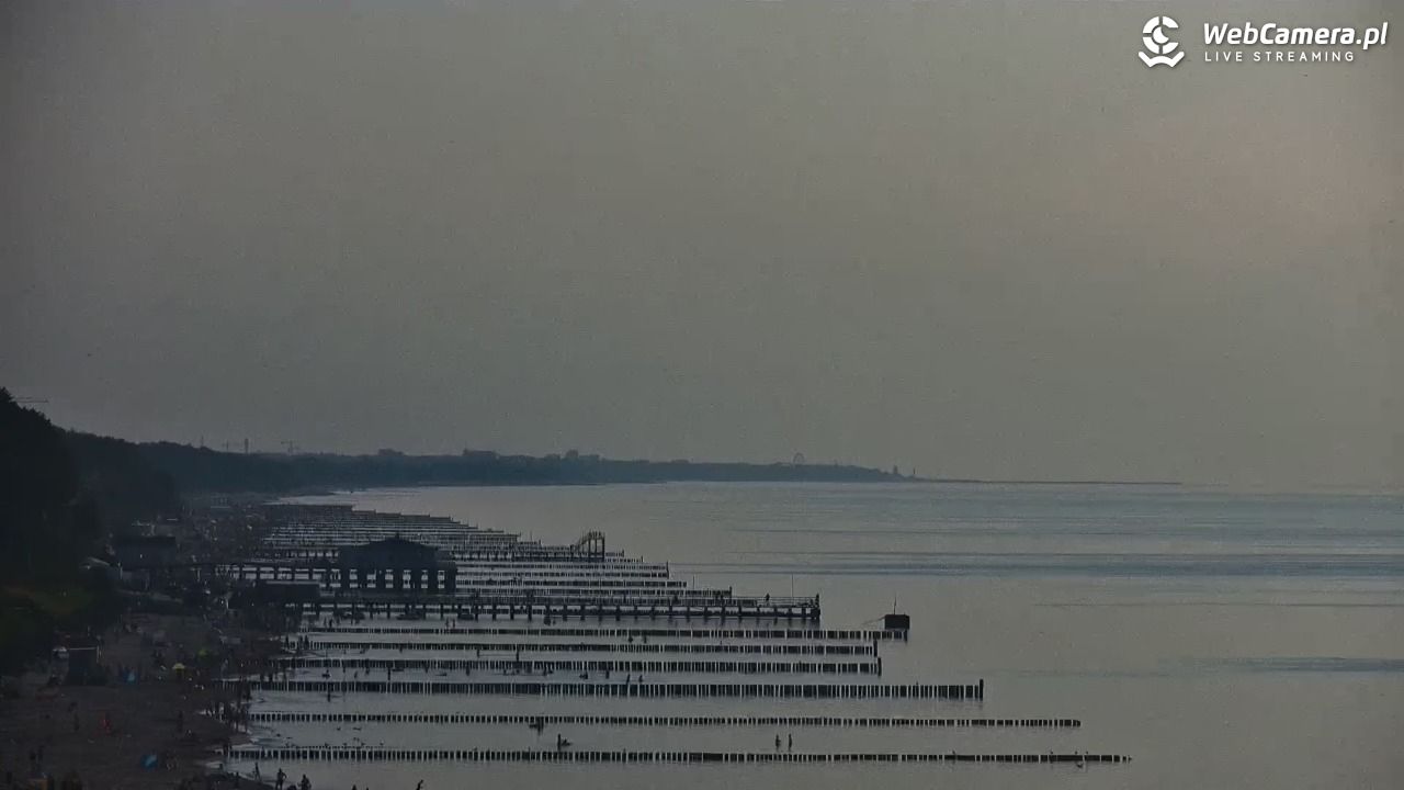 USTRONIE MORSKIE - widok na plażę - 30 lipiec 2026, 19:10