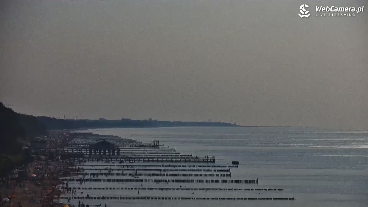 USTRONIE MORSKIE - widok na plażę - 30 lipiec 2026, 17:55