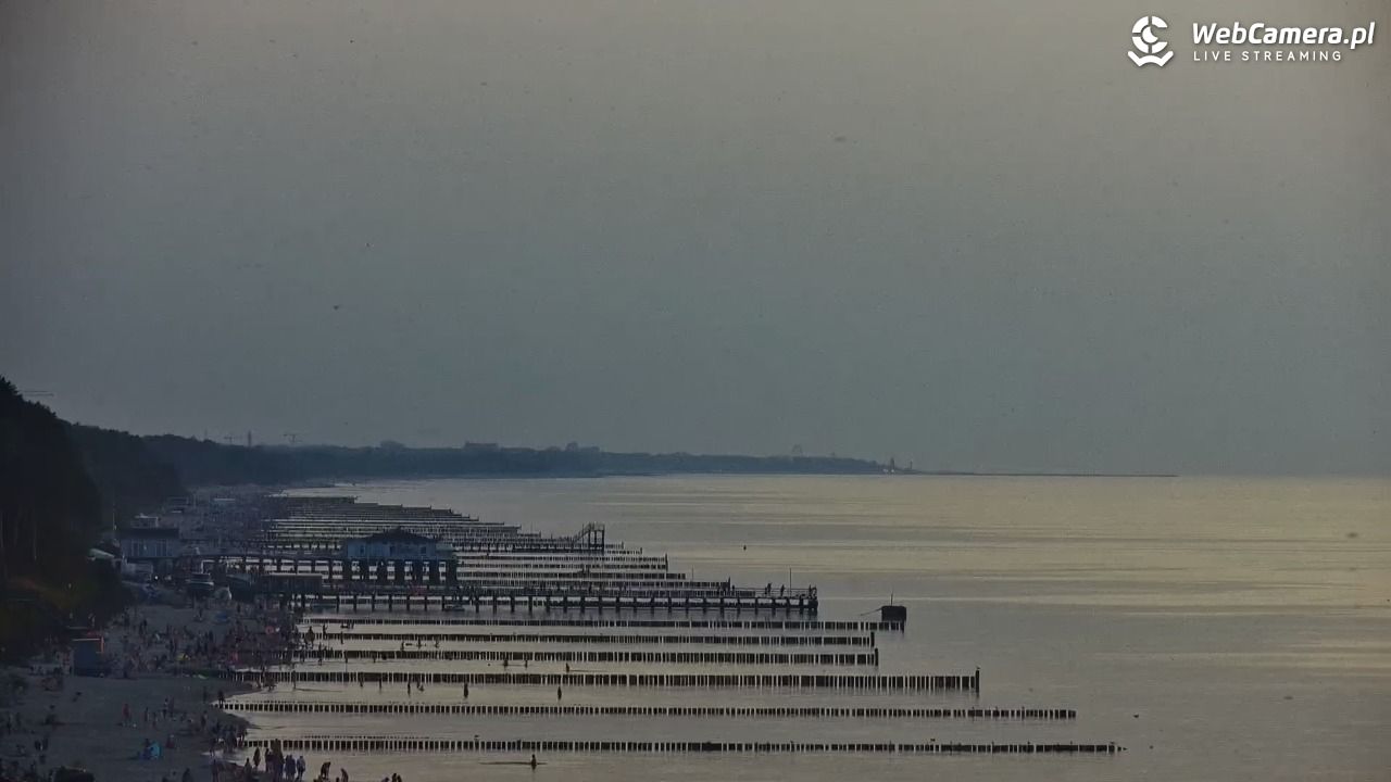 USTRONIE MORSKIE - widok na plażę - 30 lipiec 2026, 20:07