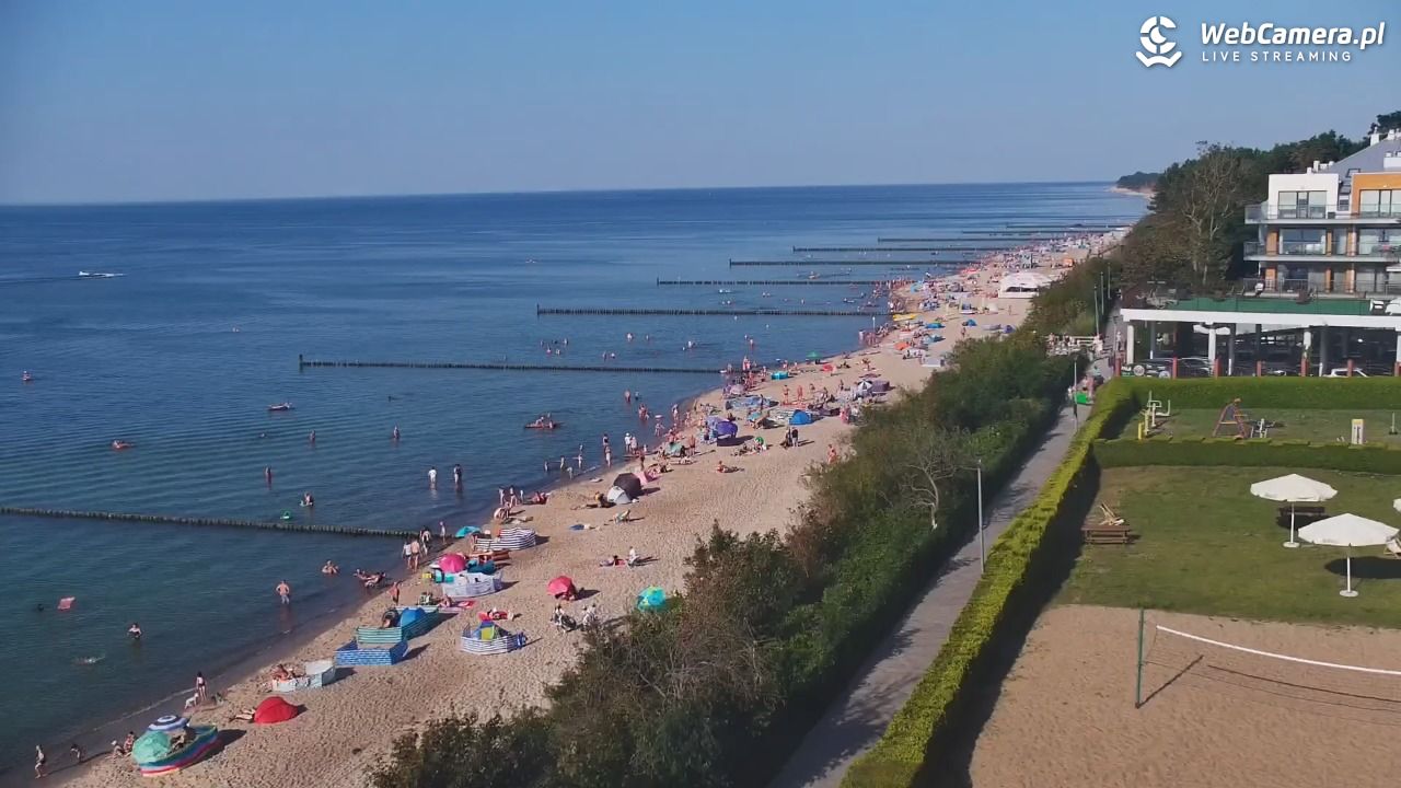 USTRONIE MORSKIE - widok na plażę - 30 lipiec 2026, 17:40