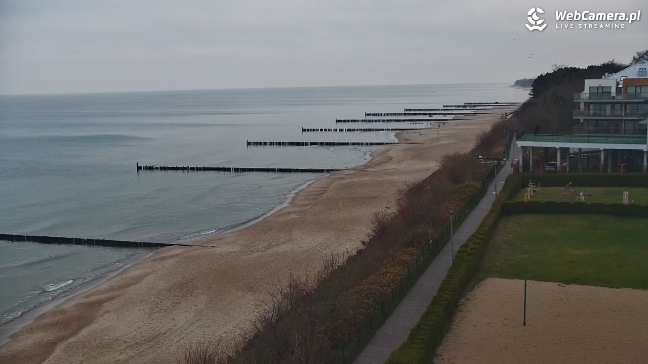 USTRONIE MORSKIE - widok na plażę - 02 grudzień 2025, 12:24