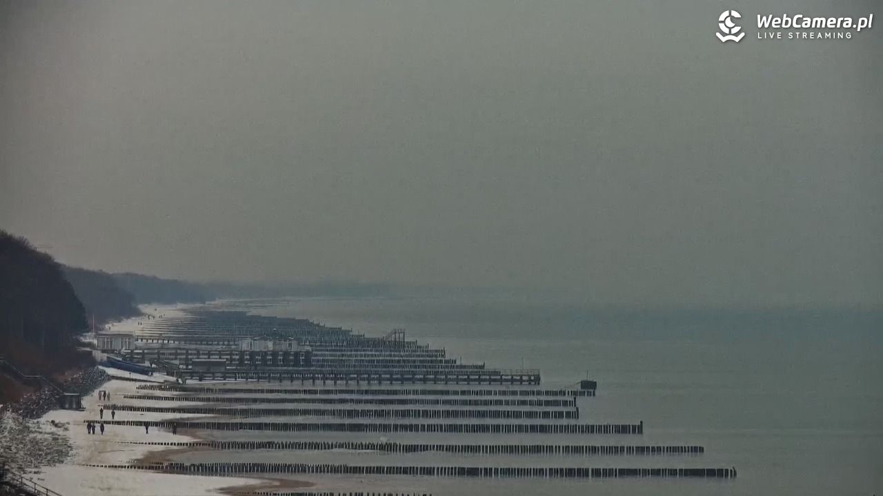 USTRONIE MORSKIE - widok na plażę - 13 styczeń 2026, 12:02