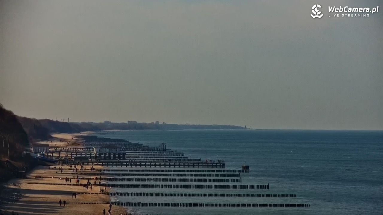 USTRONIE MORSKIE - widok na plażę - 28 luty 2026, 11:35