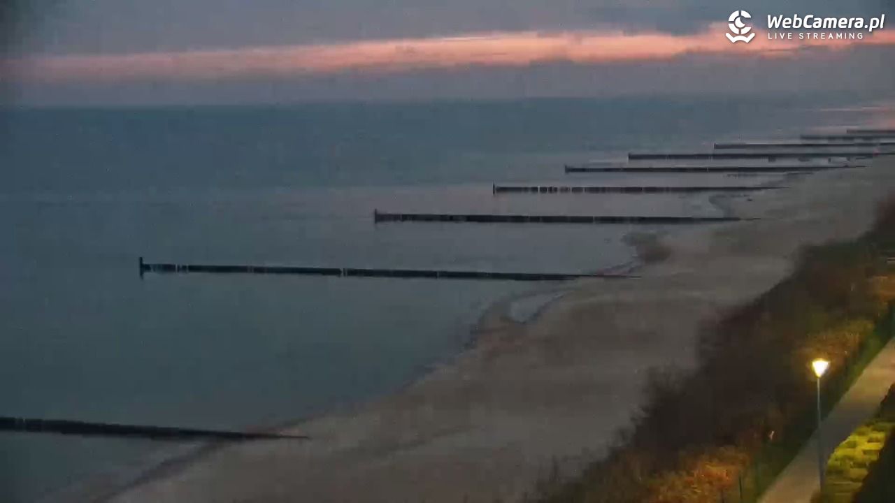 USTRONIE MORSKIE - widok na plażę - 30 listopad 2025, 07:20