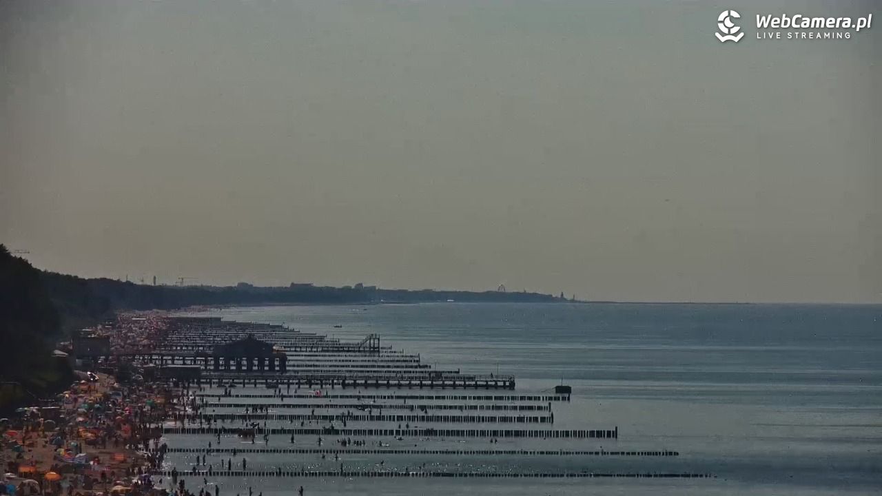 USTRONIE MORSKIE - widok na plażę - 30 lipiec 2026, 16:16