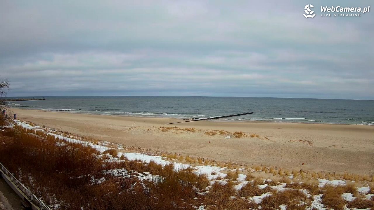 USTKA - widok na plażę - 01 marzec 2026, 09:15