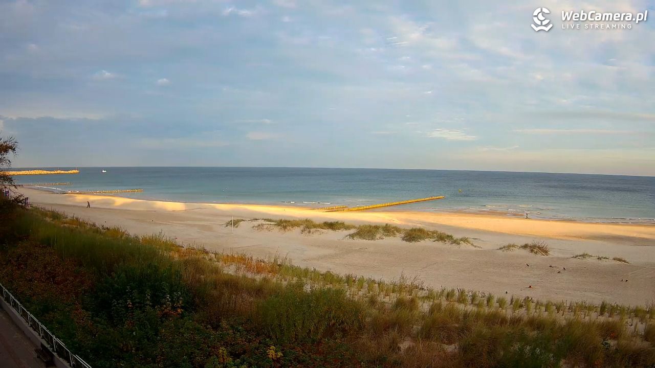 USTKA - widok na plażę - 21 październik 2025, 08:35