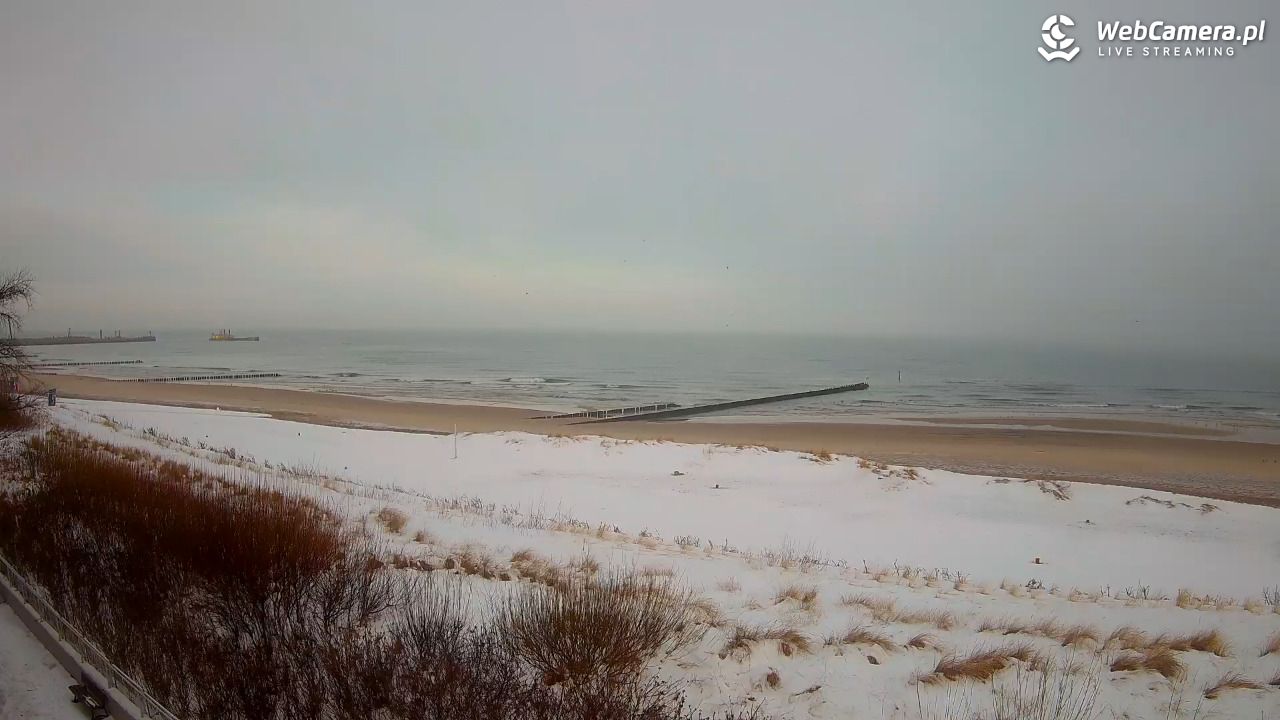 USTKA - widok na plażę - 15 styczeń 2026, 09:20