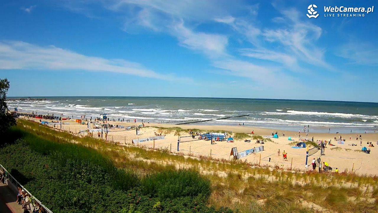 USTKA - widok na plażę - 21 lipiec 2026, 13:08