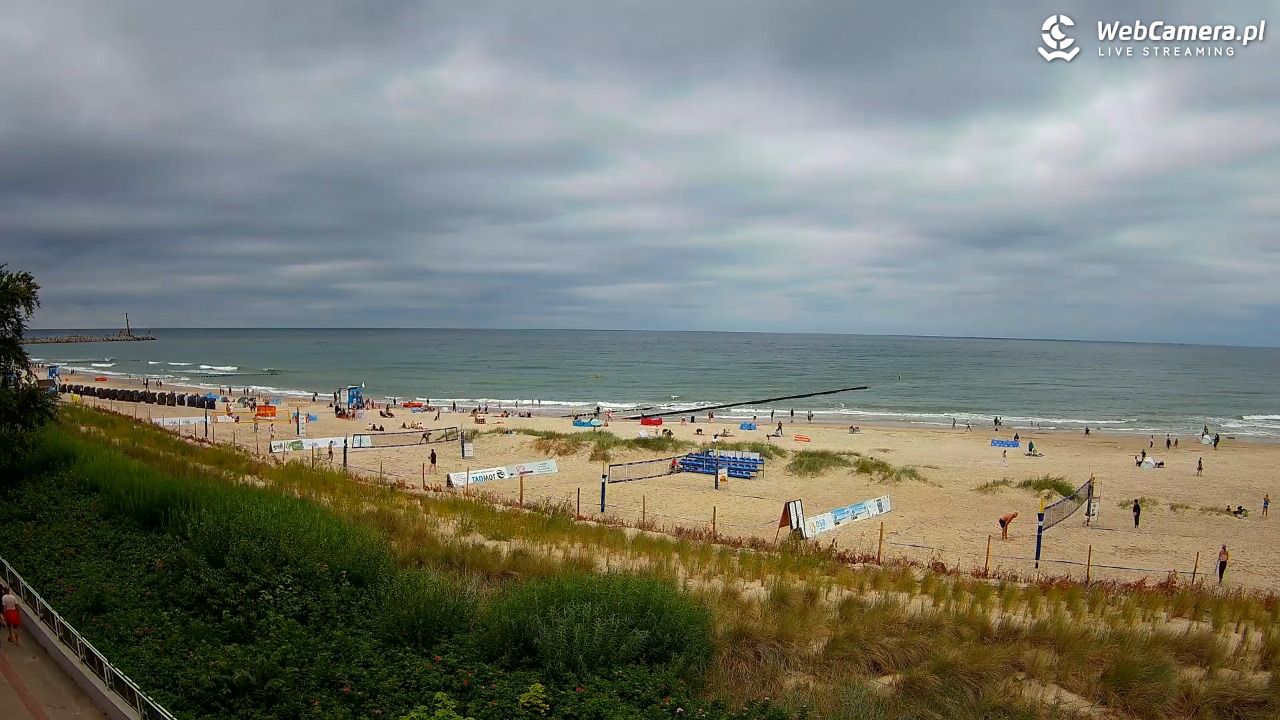 USTKA - widok na plażę - 20 lipiec 2026, 12:50