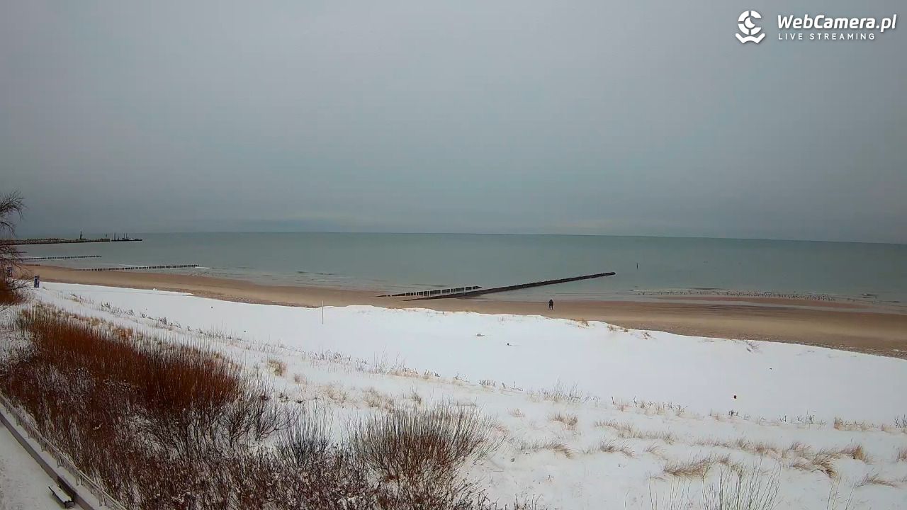 USTKA - widok na plażę - 13 styczeń 2026, 08:18