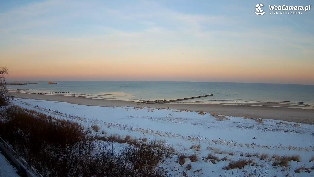 USTKA - widok na plażę - 18 styczeń 2026, 08:27