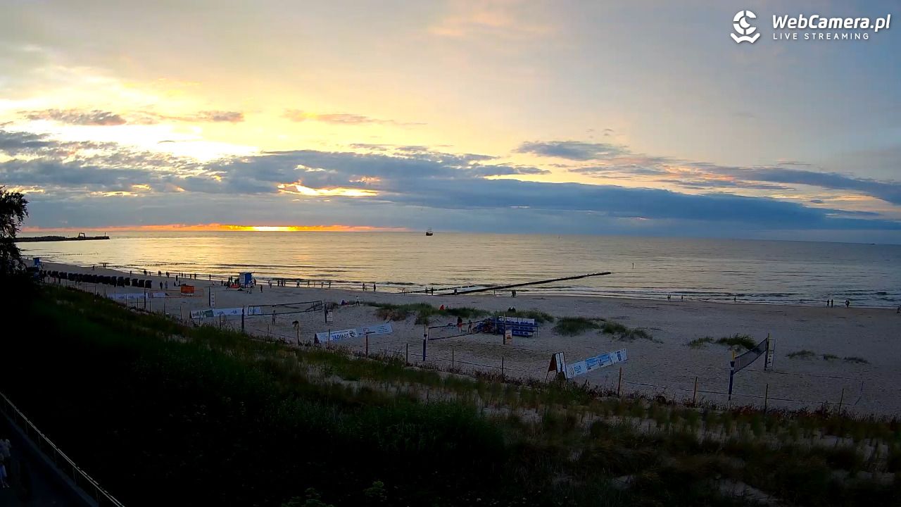USTKA - widok na plażę - 19 lipiec 2026, 21:04