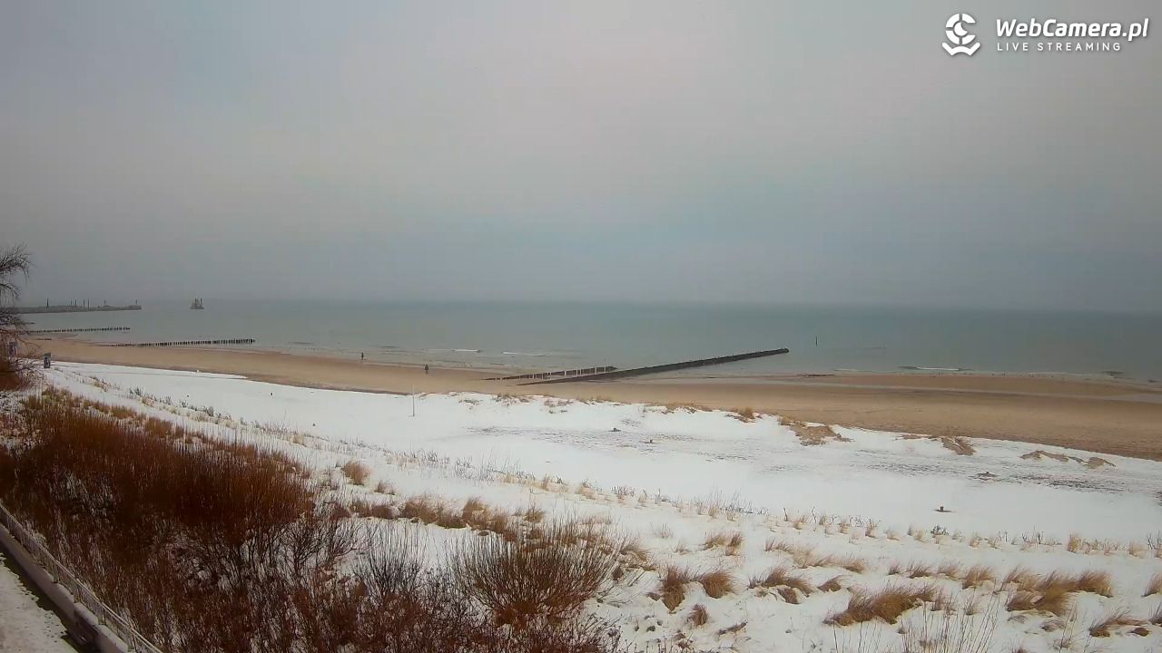 USTKA - widok na plażę - 17 styczeń 2026, 09:00