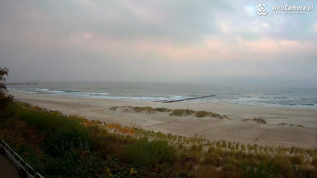 USTKA - widok na plażę - 16 październik 2025, 07:48