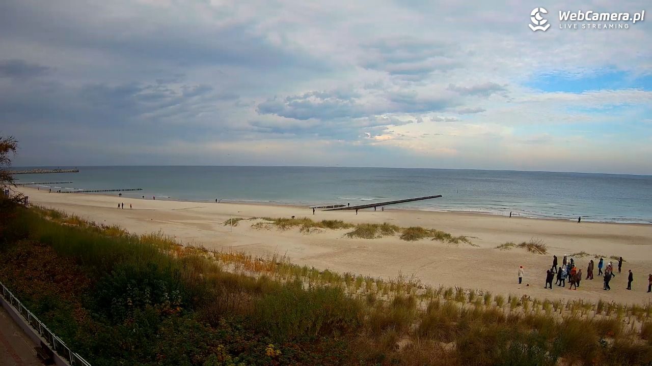 USTKA - widok na plażę - 21 październik 2025, 11:00