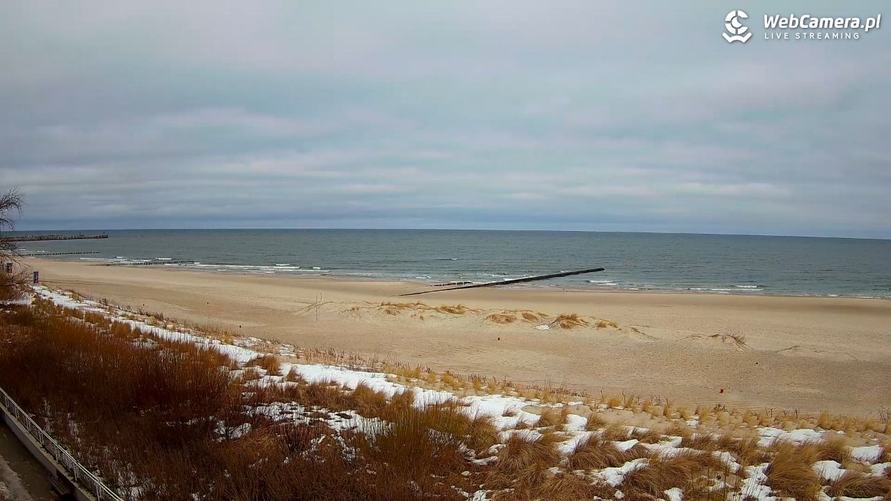USTKA - widok na plażę - 01 marzec 2026, 09:12