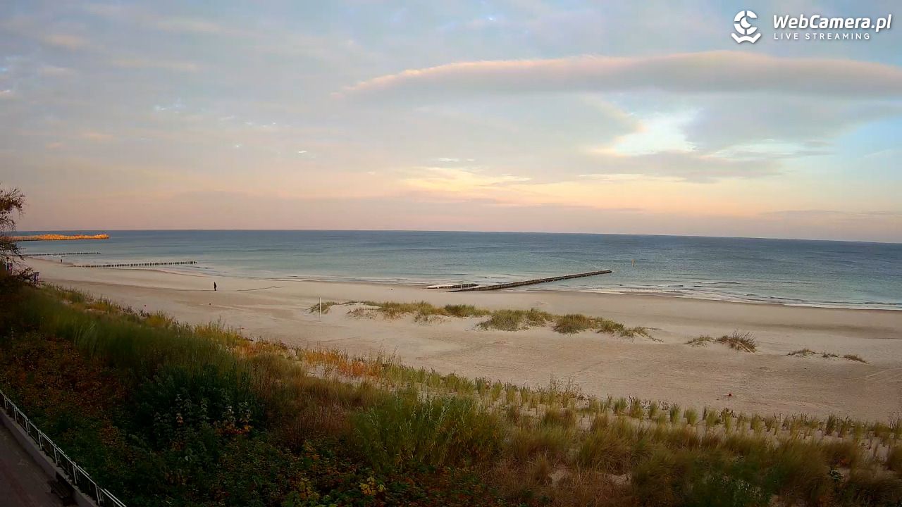 USTKA - widok na plażę - 21 październik 2025, 07:54