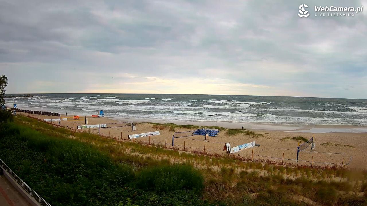 USTKA - widok na plażę - 21 lipiec 2026, 06:50