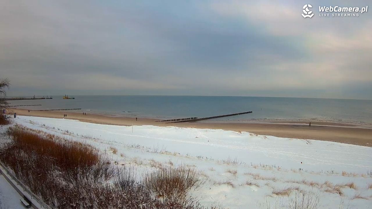 USTKA - widok na plażę - 13 styczeń 2026, 11:54