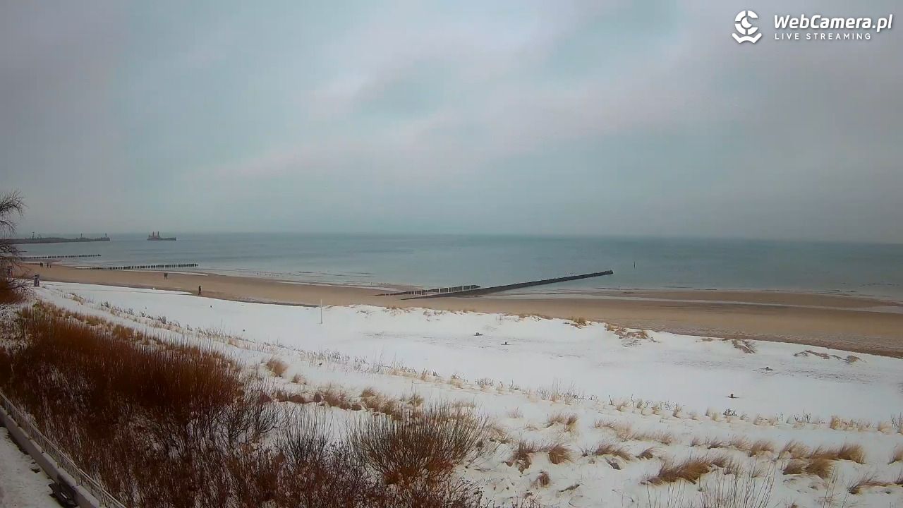 USTKA - widok na plażę - 16 styczeń 2026, 09:46