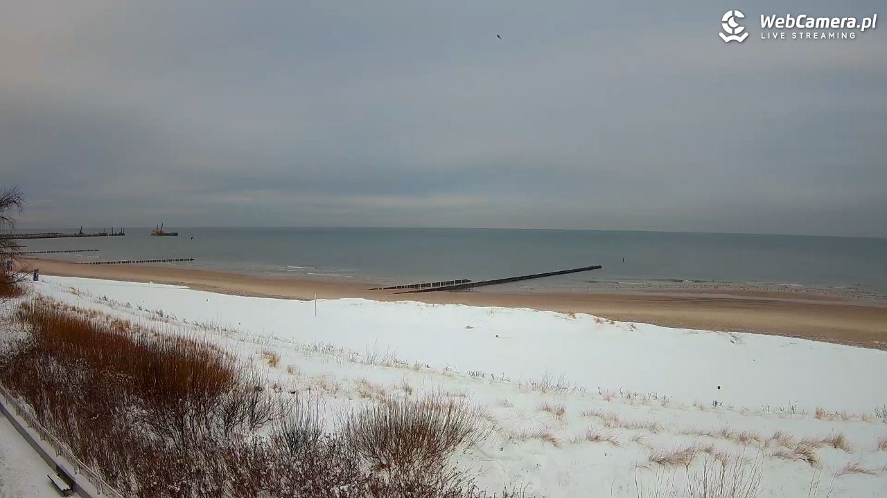 USTKA - widok na plażę - 13 styczeń 2026, 10:21