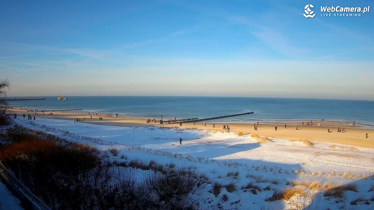 USTKA - widok na plażę - 18 styczeń 2026, 12:22