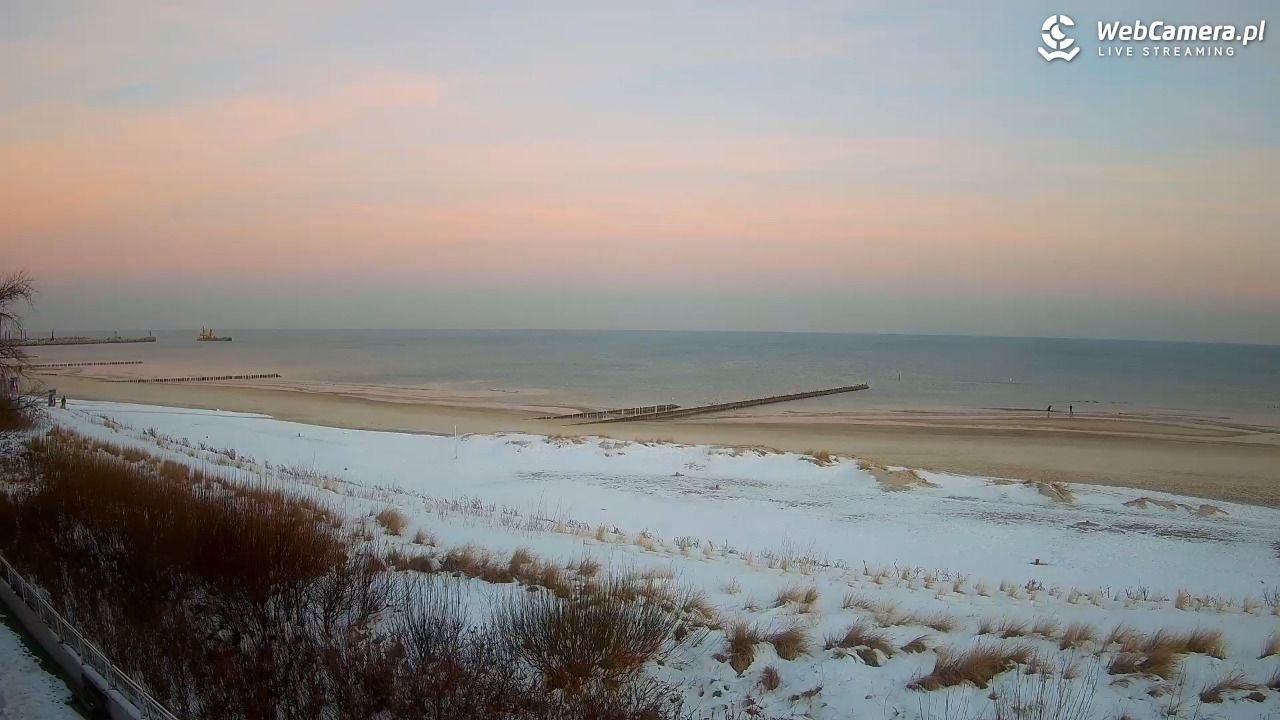 USTKA - widok na plażę - 18 styczeń 2026, 07:57