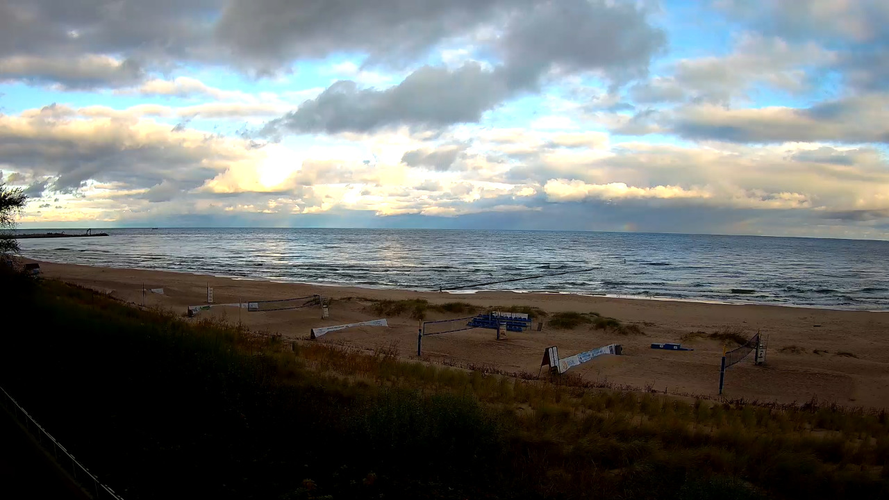 USTKA - widok na plażę - 12 październik 2026, 06:33