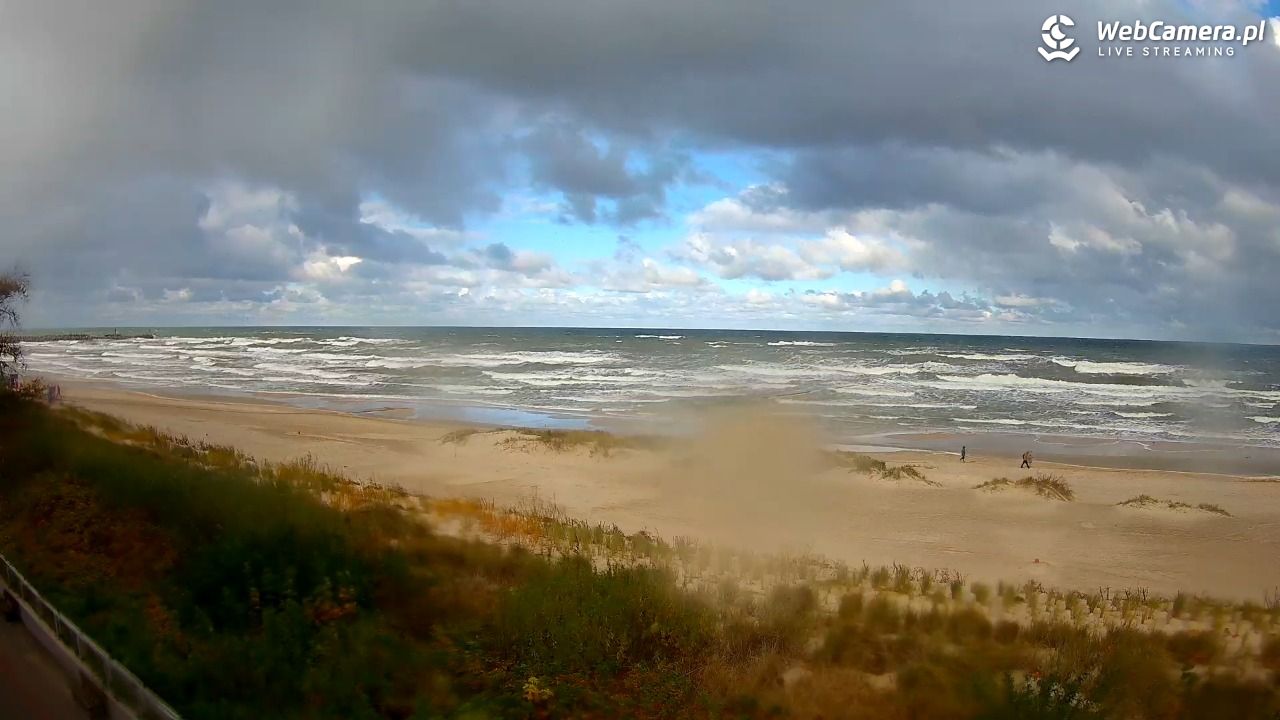 USTKA - widok na plażę - 18 październik 2025, 11:09