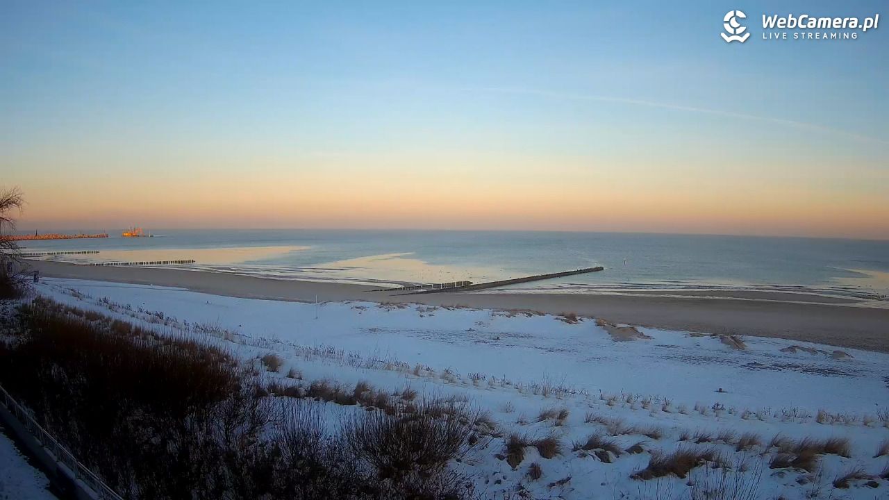 USTKA - widok na plażę - 19 styczeń 2026, 08:43