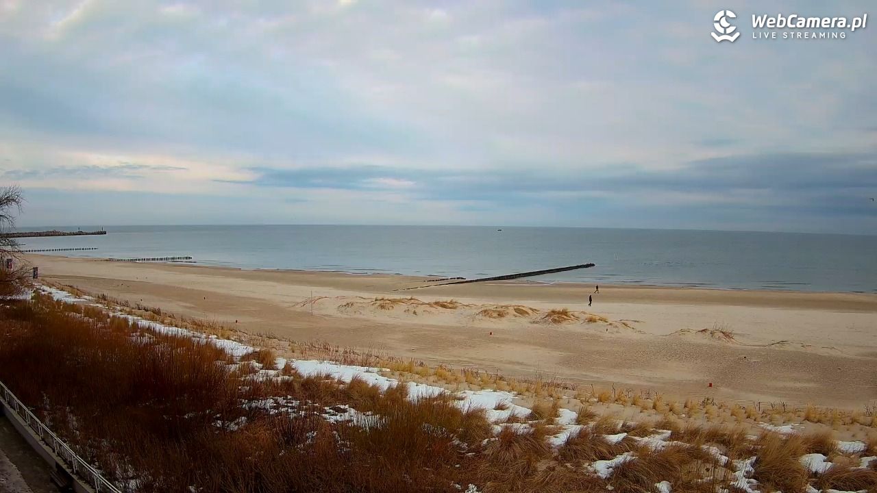 USTKA - widok na plażę - 02 marzec 2026, 07:45