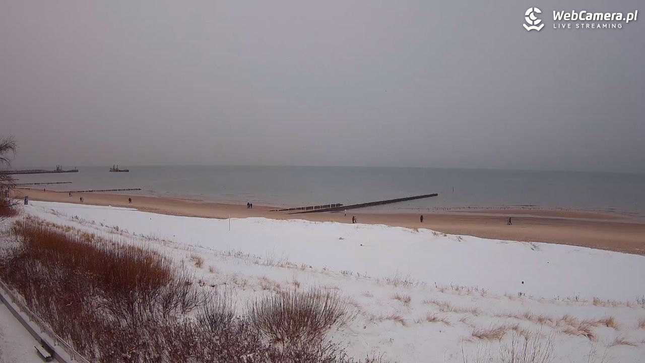 USTKA - widok na plażę - 13 styczeń 2026, 15:30
