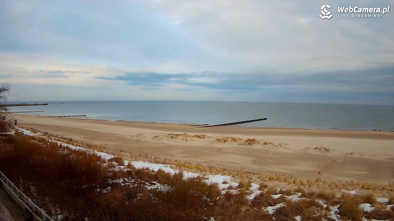 USTKA - widok na plażę - 02 marzec 2026, 07:50