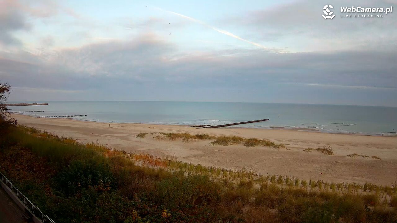 USTKA - widok na plażę - 22 październik 2025, 07:46