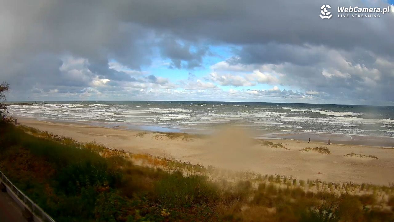 USTKA - widok na plażę - 18 październik 2025, 11:10